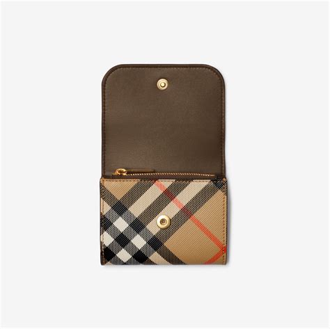 burberry card hoelr|Check Coin Card Case in Shadow .